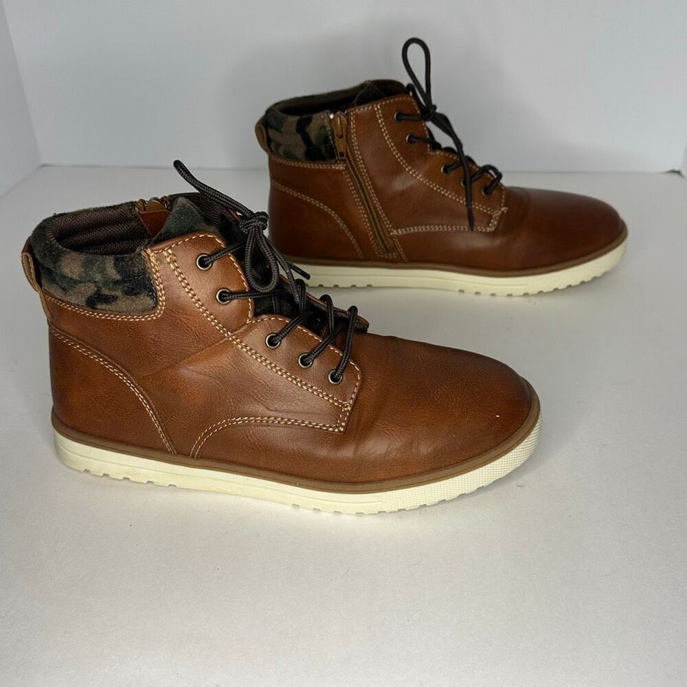 Thereabouts Newport Faux Leather Lace-Up Boots | Boys Size 6